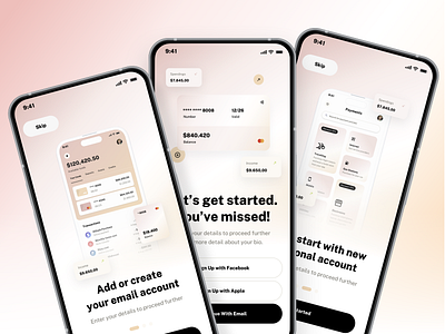 Onboarding screen design banking app finance app fintech mobile app design mobile app template mobile ui mobile ui design onboarding onboarding screen payment app registrer sign in sing in page splash screen welcome