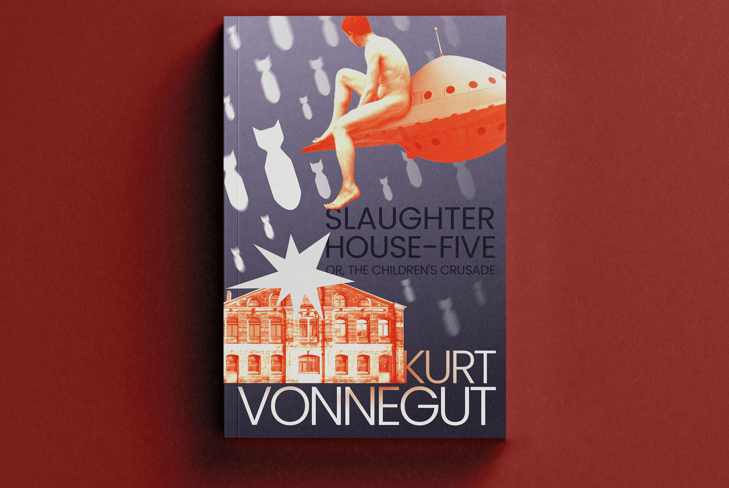 Slaughterhouse-Five by Kurt Vonnegut Book Cover book concept book cover book cover art book cover designer book design ebook cover fiction fiction book fiction book cover graphic design hardcover kdp cover kurt vonnegut paperback publishing