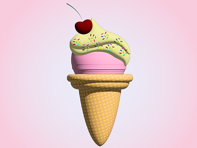 3D ice cream🍦 3d ai design icecream illustration