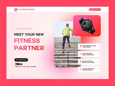 N°1 Smart Watch eCommerce ecommerce fitness shopify smart watch ui design web store
