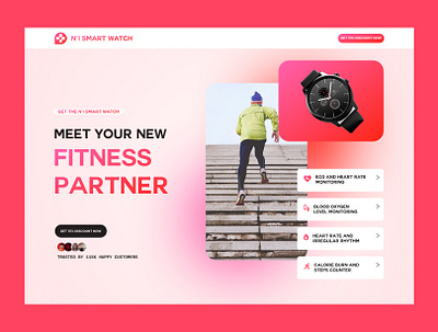 N°1 Smart Watch eCommerce ecommerce fitness shopify smart watch ui design web store
