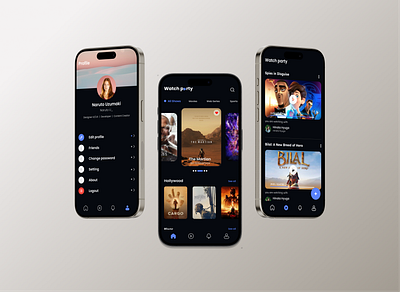 Streaming with video call amazon prime app app design branding design disney hotstar dribble graphic design mobile mobile app mobile app ui movie movie streaming netflix streaming app ui uidesign ux design video watch party