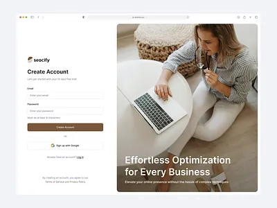 Create Account create account log in login product design sign up sign up page signup ui design web design