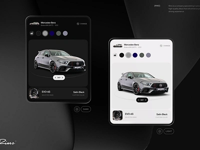 Configurator App Design 360 auto auto market automobile branding car card configurator app crm custom ecommerce fitting graphic design item preview rims store tuning vehicle wheels