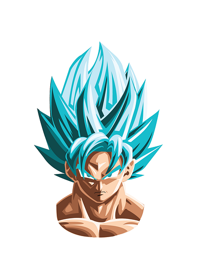 Illustration Goku 3d animation graphic design logo motion graphics ui