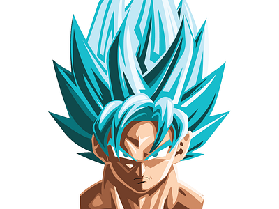 Illustration Goku 3d animation graphic design logo motion graphics ui