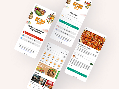 Food delivery application ui