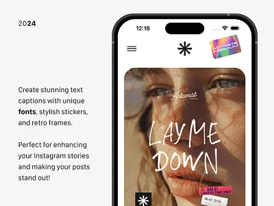 fontwave : stickers : fonts : frames app branding design illustration ios ui uiux userexperience userinterface ux