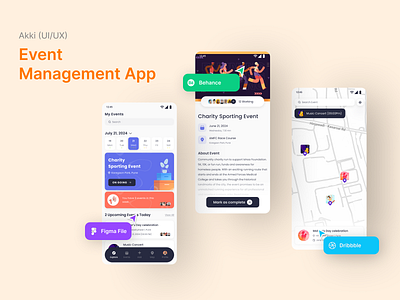 Event Management App figma ui ux