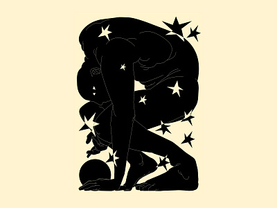 Shower of Stars abstract abstract illustration art composition conceptual illustration cut out deformation design dual meaning figure figure illustration graphic design graphical art illustration laconic lines minimal poster start