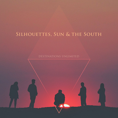 Album Cover - Silhouettes, Sun & The South album cover art branding concept design graphic design illustration pakistan photography print punjab south sun sunset travel typography