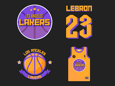 Rebranding and jersey design for Los Angeles Lakers. branding graphic design illustration logo typography