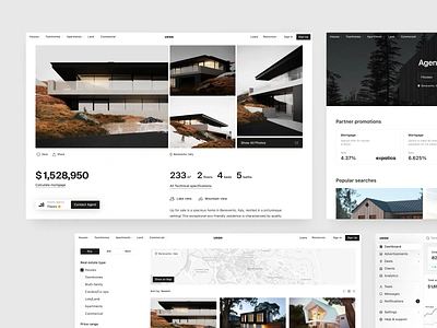 Real Estate, Property Listing Website Design admin dashboard clean dashboard design estate product design property dashboard real real estate agent real estate dashboard real estate management dashboard real estate website realtor rent property sell property web web design