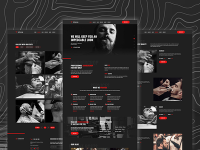 Barber Crop figma responsive design ux ui design web design website