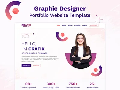 GRAFIK – Graphic Designer Portfolio Website Template bootstrap css3 design designer portfolio designtocodes grafik graphic designer portfolio one page one page website one page website template personal personal portfolio website portfolio portfolio website template