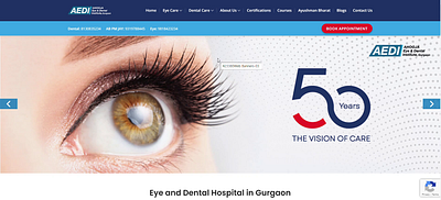 Ahooja Eye & Dental Institute Website design digital agency graphic design illustration logo seo typography web development website designing wordpress