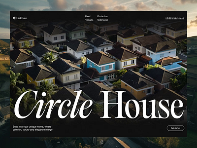 Circle House Animation Website 🏡 agency animation architecutre card clean design home landing page lotie motion graphics real estate real estate website swiss design ui web web design web designer webflow website website animation