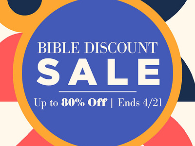 Bible Discount Sale - Christianbook Email bold colors email design graphic design typography