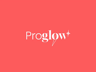 ProGlow aftereffect animation font glow logo logotype minimal star type