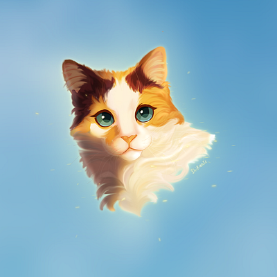 Animal Fur & Lighting Study animal artist cat character design concept art digital art illustration lighting study