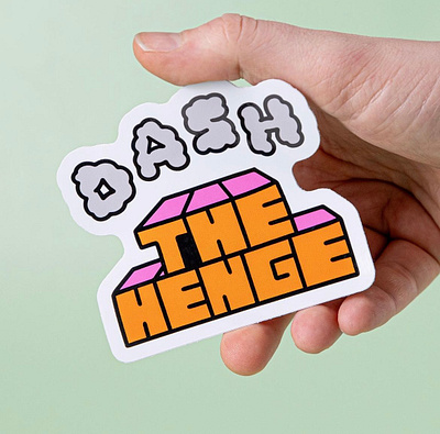 DASH THE HENGE advertising branding design digital illustration graphic design illustration logo photoshop sticker typography