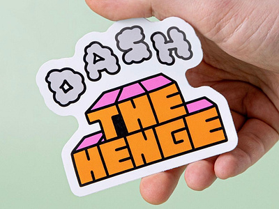 DASH THE HENGE advertising branding design digital illustration graphic design illustration logo photoshop sticker typography