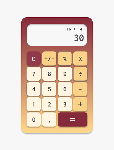 Daily UI #004 / Calculation element dailyui ui