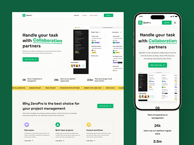 Task Management Saas Landing app design clean design illustration landing landing page minimal saas saas design ui ux ux design web design