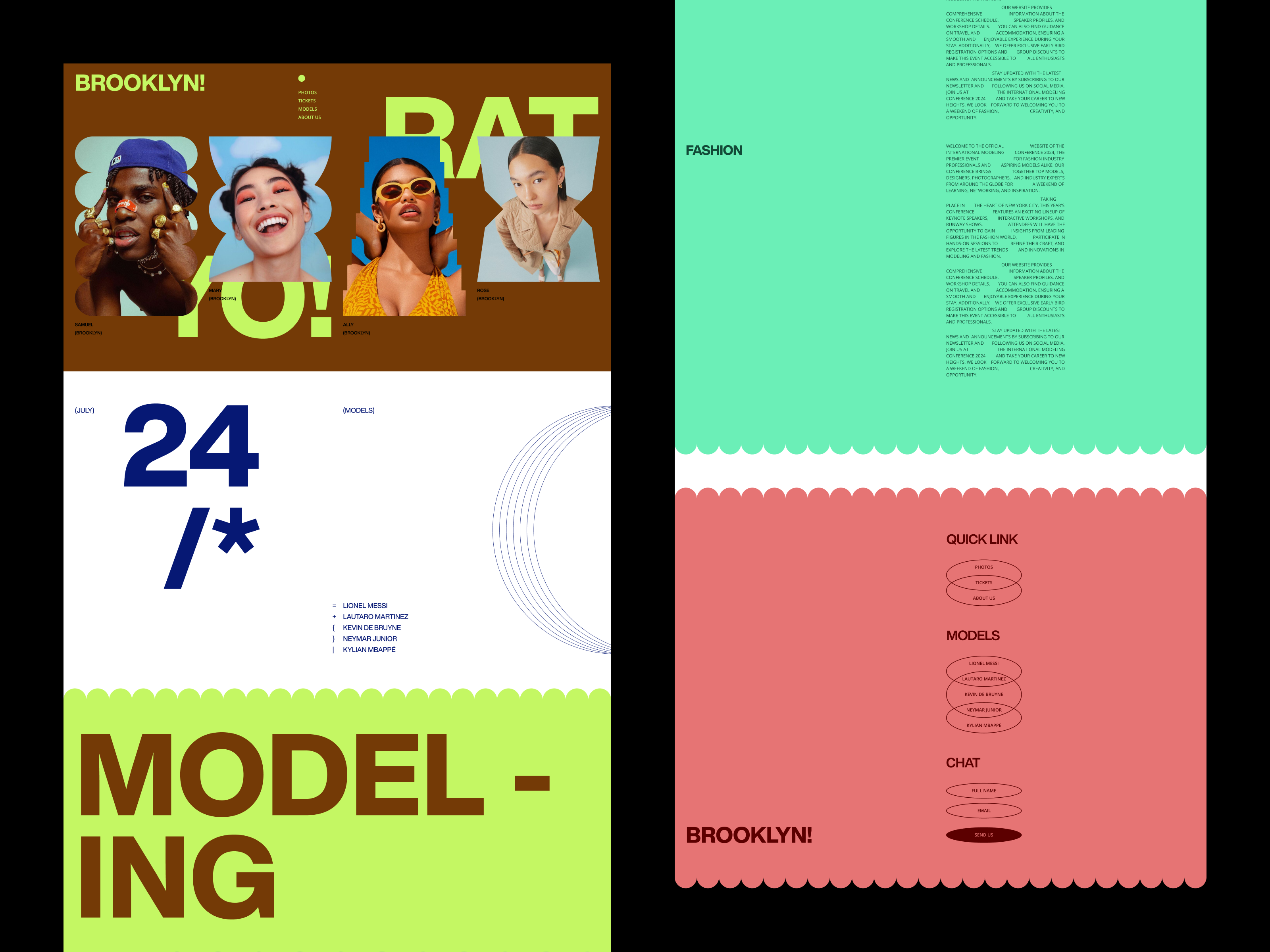 UI/UX For Brooklyn - Modeling Website Design agency website ui art direction creative direction creative ui dark theme ui design showcase digital portfolio dribbble inspiration elegant ui fashion website minimal ui modeling ui modern web design portfolio website responsive web design trendy website uiux design user experience web aesthetics website design