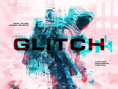 Glitch Distortion Photo Effects anaglyph crt cyberpunk deformation digital distortion download effect error glitch matrix mismathes old photo photoshop pixelbuddha psd screen template vhs