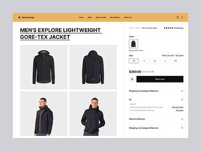 Product page - Exploration checkout page desktop ecommerce exploration online online shop online store product page shop shopify store ui design