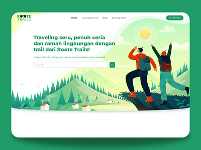 Revamp Roote Trails Website - Homepage ui uiux ux web