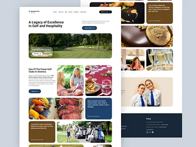 Landing Page : Golf Country Club design gold and country club golf golf club herosection landing page ui ui design ux ux design web design