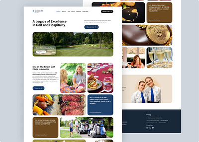 Landing Page : Golf Country Club design gold and country club golf golf club herosection landing page ui ui design ux ux design web design