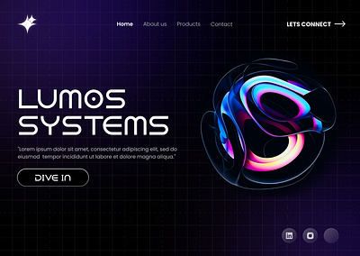 UL/UX WEB DESIGN FOR LUMOS branding graphic design logo ui ux