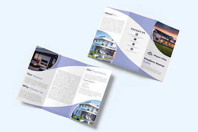 Tri-Fold Brochure Design for Real Estate Solutions branding brochure brochure design design graphic design poster poster design ui