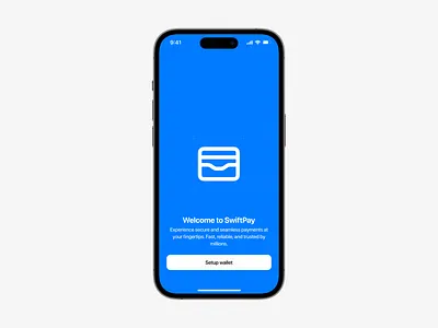 Onboarding for a Mobile Wallet App card dailyui dailyuichallenge desigin fintech fintech app mobile app mobile wallet onboarding splash screen uidesign wallet