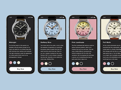 Day 033 - Customise Product 100 days branding colour daily ui digital design figma graphic design product design ui ux watches