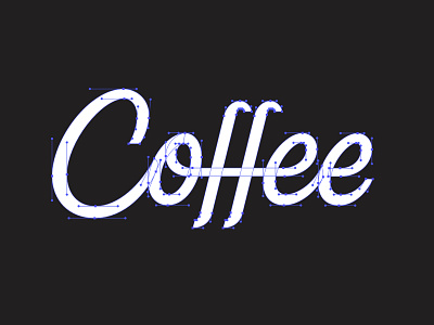 Coffee Vectors handlettering handtype hashtaglettering lettering process vector vectormachine
