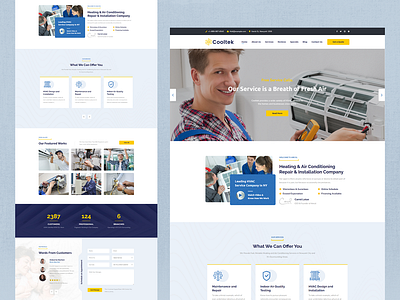 UX/UI design for a HVAC servicing website design figma ui ux