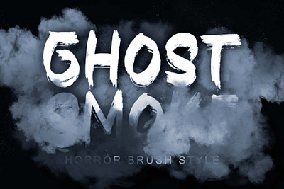 Ghost Smoke beautiful blood branding christmas design devil font font design ghost graphic design handwritten illustration logo spooky ui