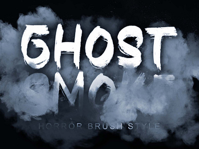 Ghost Smoke beautiful blood branding christmas design devil font font design ghost graphic design handwritten illustration logo spooky ui