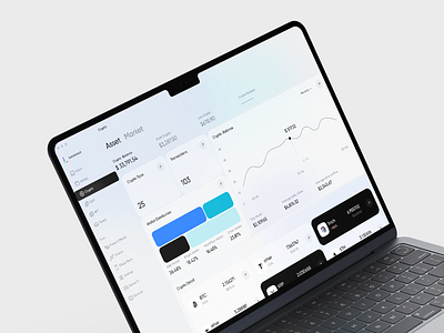 Modern Web 3.0 Wallet - Web(Dark-2-Crypto) admin asset crypto finance product design software ui ux vision pro web app web design web3