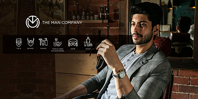 The Man Company branding graphic design ui