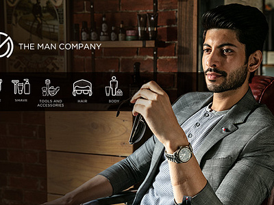 The Man Company branding graphic design ui