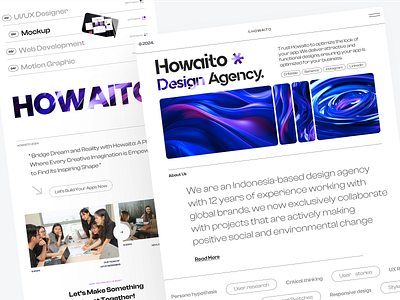 Design Agency Landing Page agencylandingpage bolddesign cleandesign creativeagency designagency designinspiration howaito landingpage uidesign webdesignagency