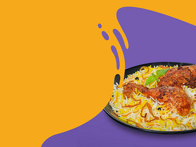 Zaza Biryani branding graphic design ui