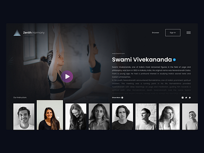 Yoga Website ui