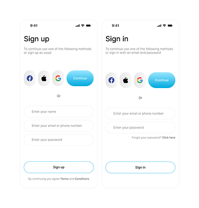 UI/UX | Sign up mobile screen | Sign in mobile screen mobile app mobile screen sign in sign in screen sign up sign up screen ui ui design user experience user interface ux ux design