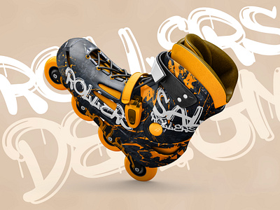 Roller Skate Print Design 3d branding design graphic design illustration logo mockup ui ux vector